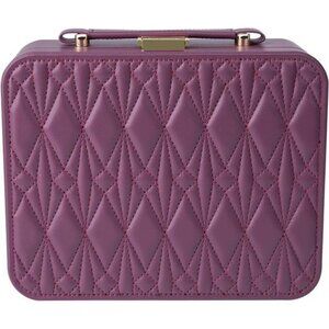 Large Travel Jewelry Box Organizer Case with Handle for Rings Earrings Necklaces